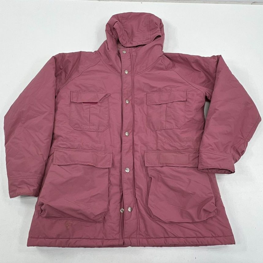 Vintage 80s LL Bean Mauve Baxter State Parka Insulated Hooded Jacket Womens L
