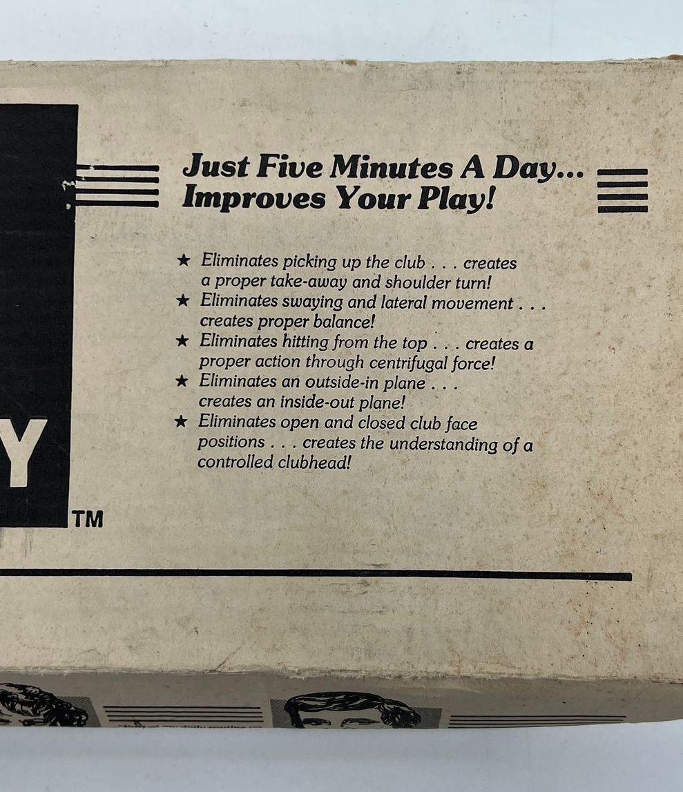 Vintage Swing Memory Golf Swing Training Device In Box with Instructions