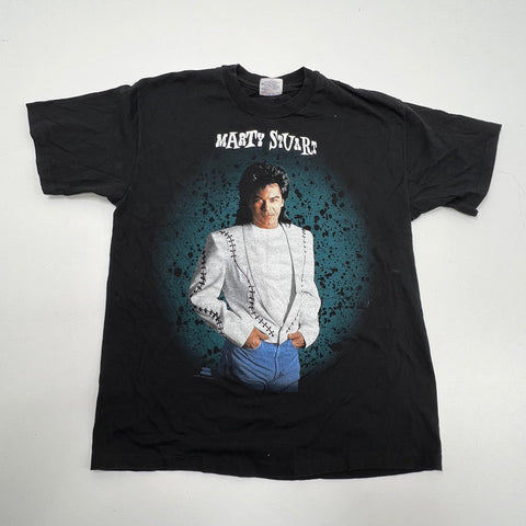 Vintage 1993 Marty Stuart Country T-Shirt Giant Made in USA Double Stitch Sz L