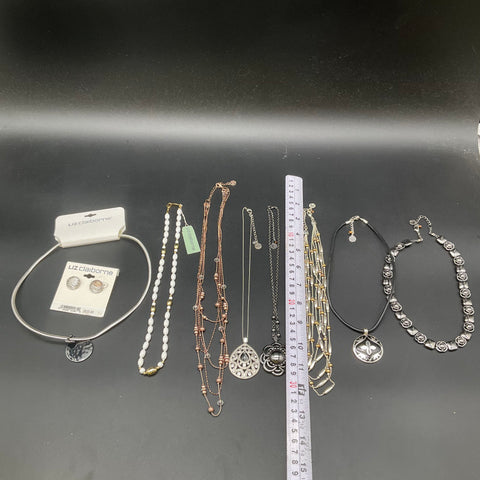Liz Claiborne Liz & Co Vintage Jewelry Lot 9pc Necklaces Earrings NWT