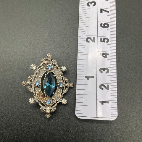 Celestial Floral Victorian Costume Jewelry Lot of 5 Vintage Style Brooches