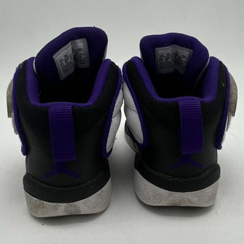 Jordan Stay Loyal White Black Concord Purple Toddler Sneakers Size 9C