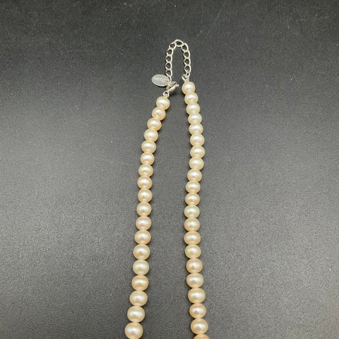 Stauer 6mm Cultured Pearl Necklace Creamy White 18-20" Adjustable Length