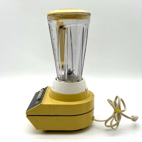 Vintage Hamilton Beach Scovill 7-Speed Blender Harvest Gold Yellow Tested