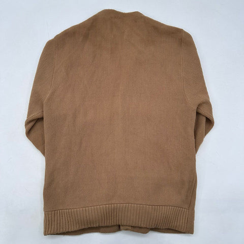 Vintage 70s Cardigan Sweater & Ribbed Knit Vest Lot Orlon Acrylic Sz L