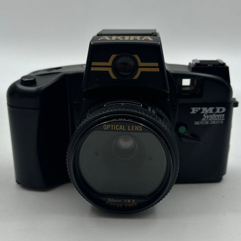 Akira II TC-500 Deluxe 35mm Film Camera Kit JRT-101 Flash Case & Box Vintage