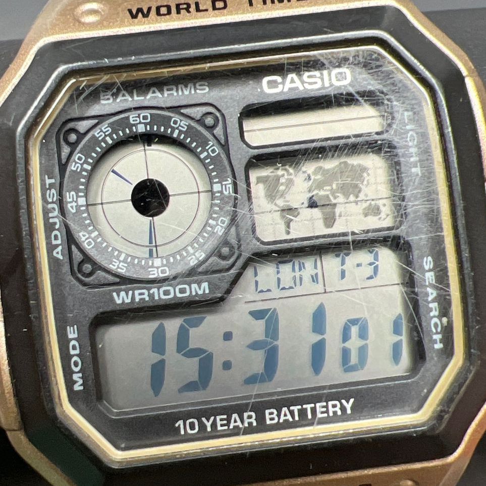 Casio 3299 AE-1200WH World Time Watch
