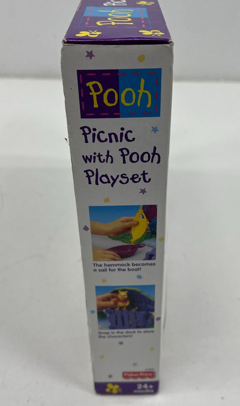 Vintage 90s Fisher Price Winnie The Pooh Picnic Playset Lot w/ Extra Figures
