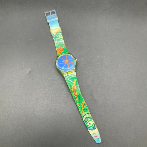Vintage Swatch Watch Lot 2 Sydney 2000 Olympic Silver Tone