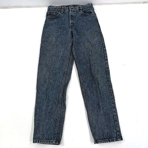Vintage 90s Levis 550 Acid Wash Blue Relaxed Fit Tapered Jeans Mens 30x30