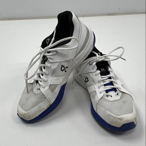 On The Roger Clubhouse Pro White Dark Blue Tennis Shoes Men's Size 10