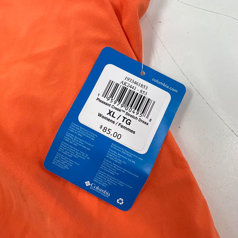 NWT Columbia Orange Pleasant Creek Stretch Omni-Shield Skort Dress Women's XL