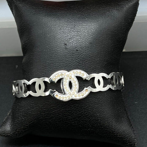Vintage and Modern Bracelet Jewelry Lot of 24 Bangles Beaded Cuffs Chain