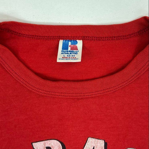 Vintage 90s Russell Athletic Red Nebraska Huskers Graphic T-Shirt Men's Size L