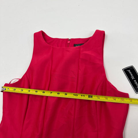 Jessica Howard Pink Eyelet Cutout Hem A-Line Dress Women's 16 NWT