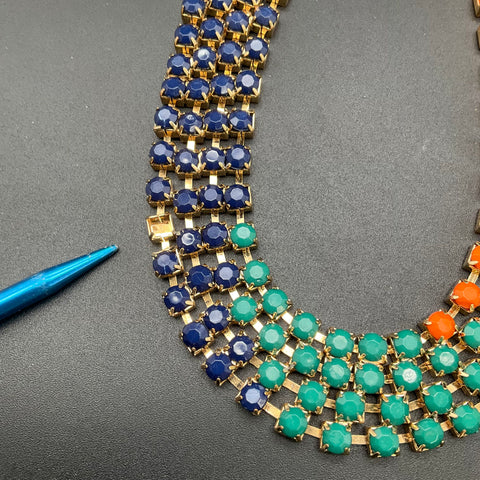 Vintage to Modern Costume Jewelry Necklace Lot of 9 Juicy Couture Talbots Bib