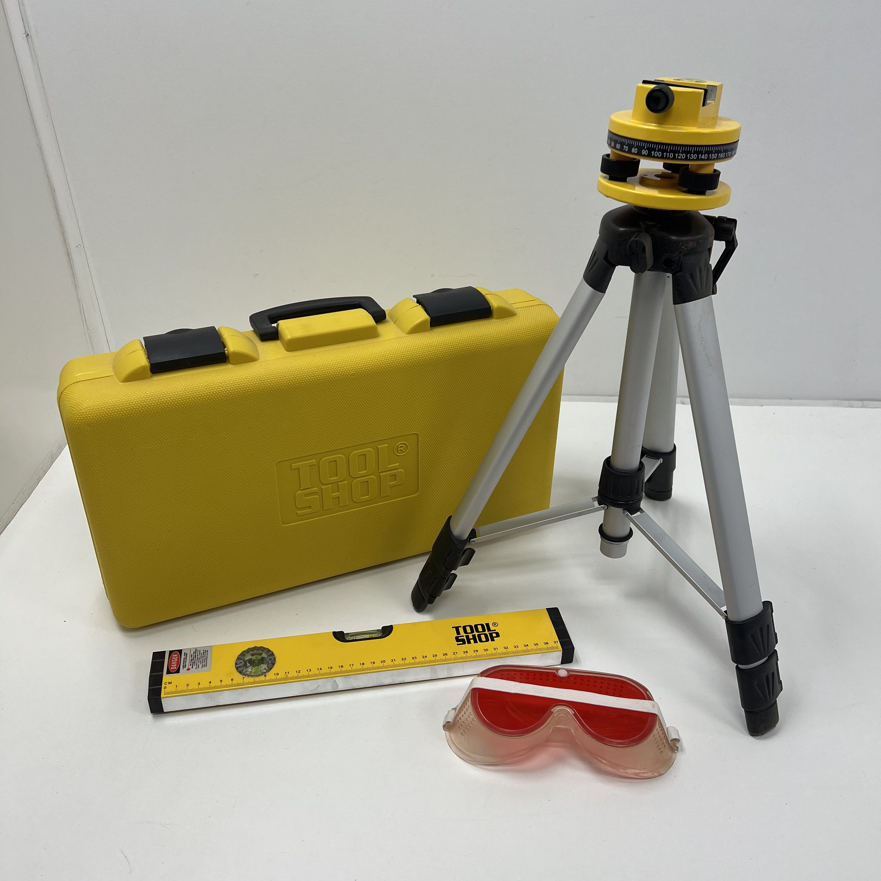 Tool Shop Laser Professional Multi Beam Laser Level Kit Hard Case