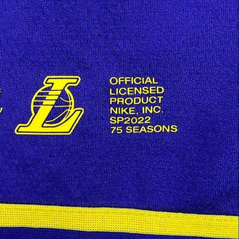 Nike Men's Purple NBA Los Angeles Lakers 75th Anniversary Dri-FIT Shorts Size L