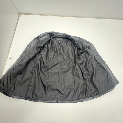 Vintage 90s Dialogue Genuine Leather Button Front Blazer Jacket Sz L