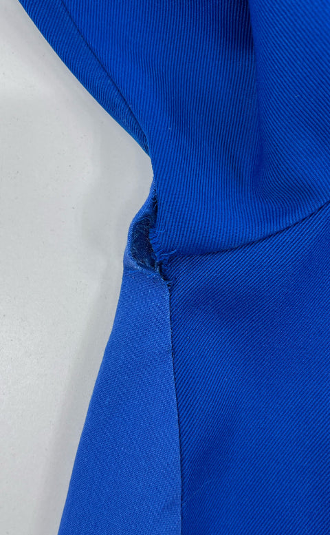 Vintage Women's Blue St. Paul's Cropped Zip Up Marching Jacket *Heavily Altered