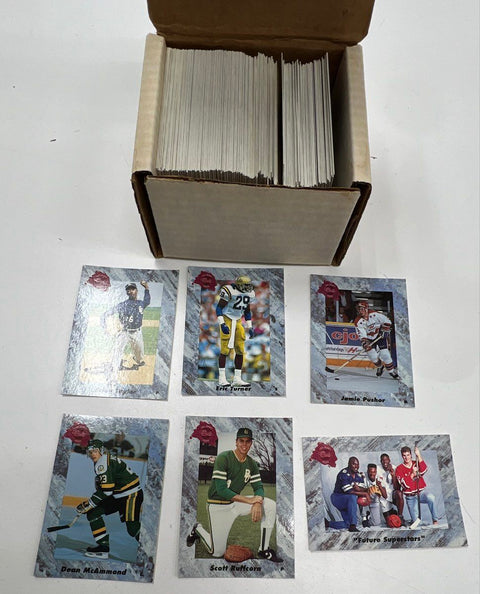Sports Card Lot 1987-1991 Leaf Fleer Classic Draft Picks 3 Boxes See Photos