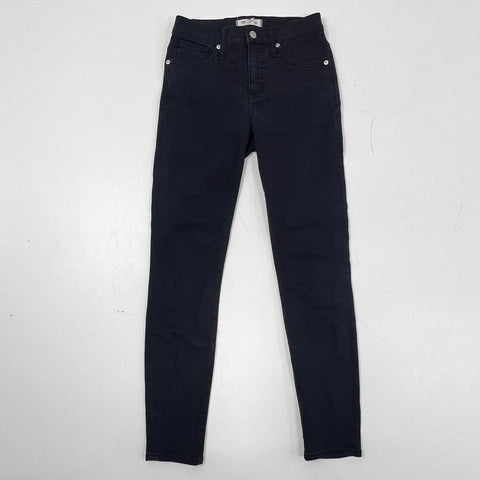 Madewell Women's Black 9" Mid-Rise Skinny Jeans Size 26