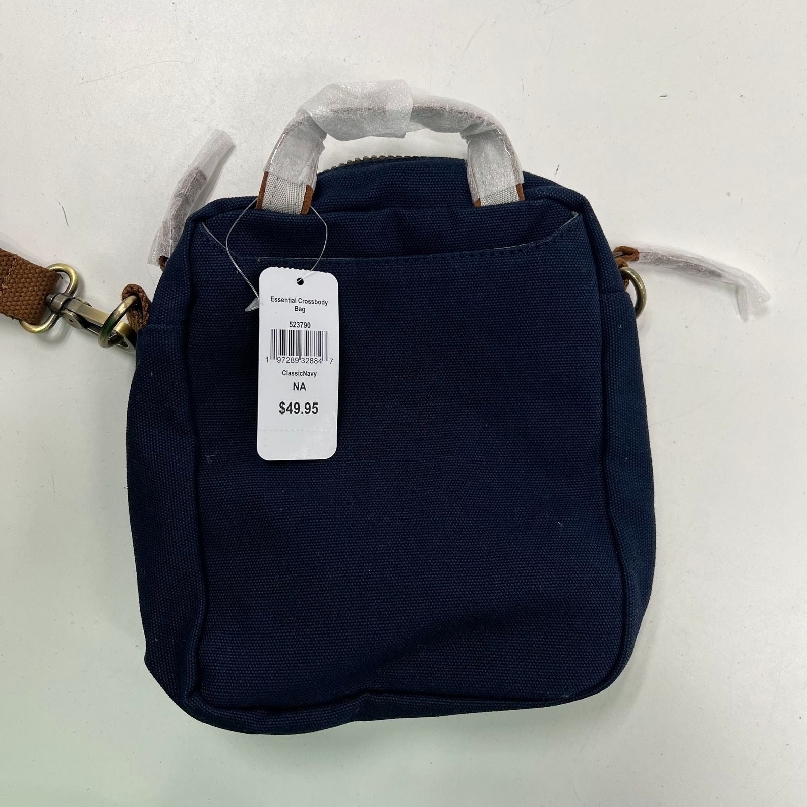 NWT L.L. Bean Essential Crossbody Bag Classic Navy #523790 9" $49.95
