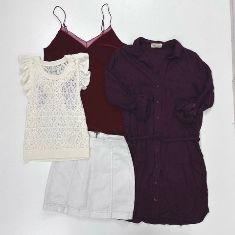 Free People Maeve Cloth & Stone Women's Clothing Lot 4pc Skirt Dress Tops Sz XS