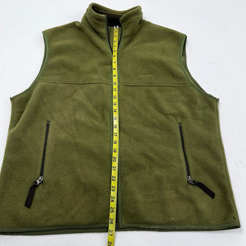 Patagonia Men's Green Synchilla Fleece Full Zip Vest Sz XL