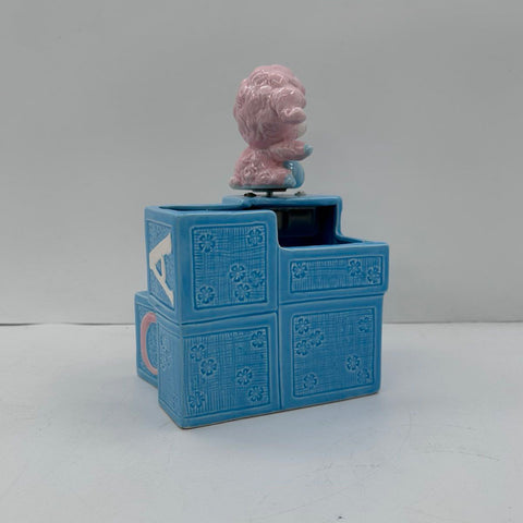 Vintage Lego Japan Music Box Planter Lamb Alphabet Blocks & Shoe Tested Works