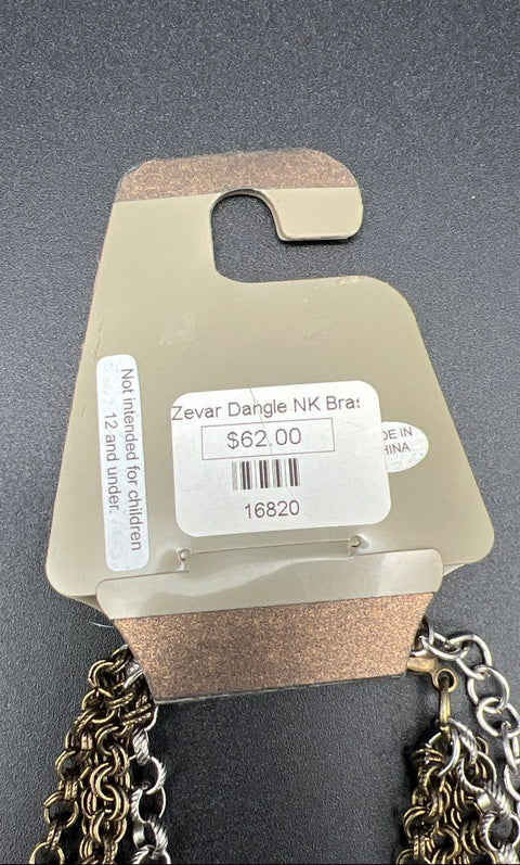 Zevar by Treska NWT Mixed Metal Tone Bohemian Statement Bib Dangle Necklace