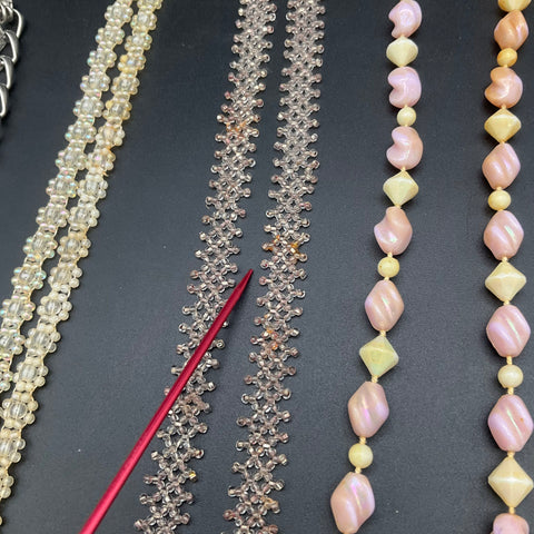 Vintage Faux Pearl & Beaded Costume Jewelry Lot of 11 Necklaces Pendants