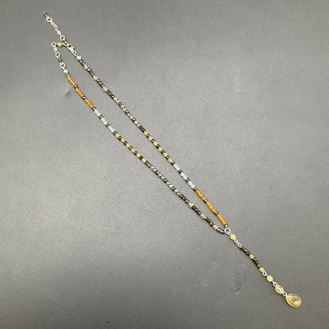 David Aubrey & Mixed Style Jewelry Lot 5 Necklaces Abalone Pearl Pendants