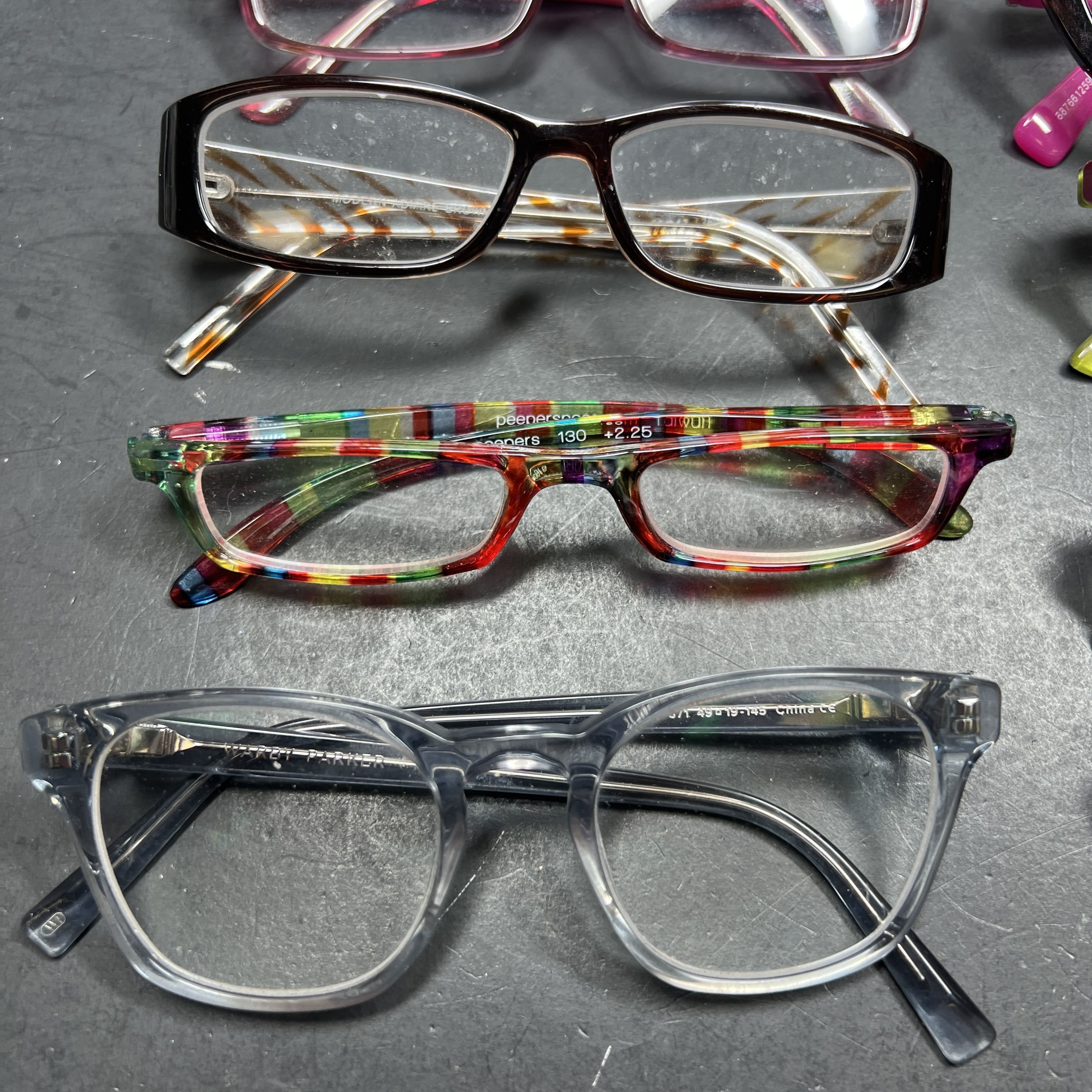Lot Eyeglasses Plastic Frames Assorted Styles *Need Lenses* Optique B.U.M. Etc.
