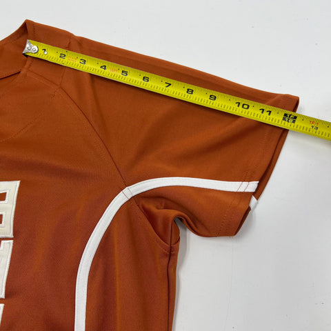 Nike Texas Longhorns Baseball Jersey Stitched Spellout NCAA Youth Sz L (12-14)