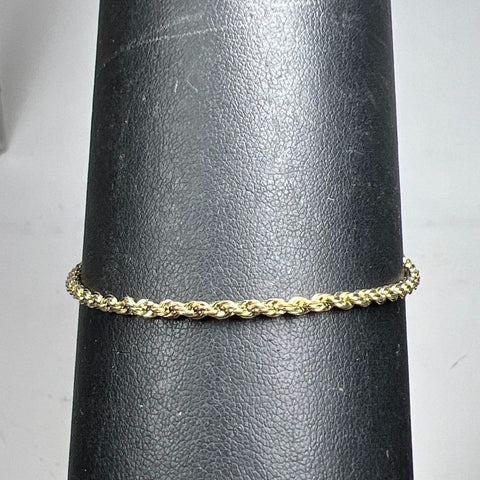 Danecraft Vermeil 925 Sterling Silver Gold tone Twist Bracelet 3.43g