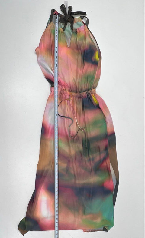 Elie Tahari Women's Multicolor Abstract Print Sleeveless Maxi Dress Sz S NWT