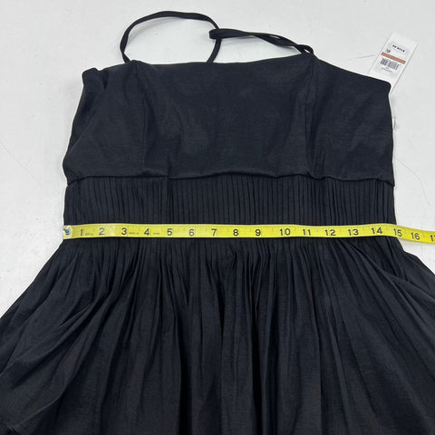 Siena Women's Black Tiered Spaghetti Strap Fit & Flare Dress Size 12 NWT