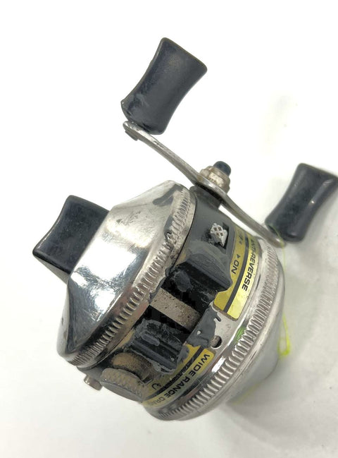 Vintage Zebco 33 & 404 Spincast Fishing Reels Lot of 2 Silver & Black