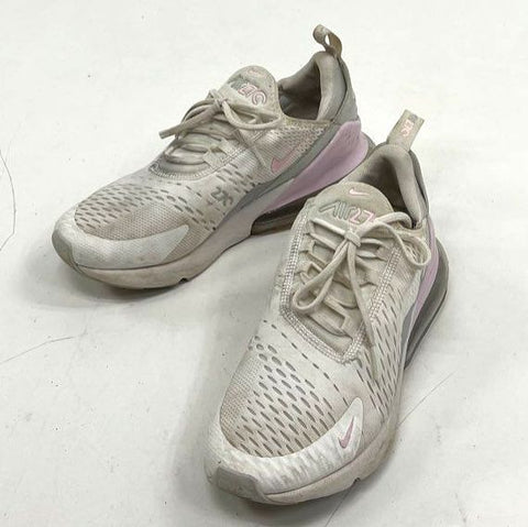 Nike Air Max 270 White Pink Grey Lifestyle Running Sneakers Size 9.5