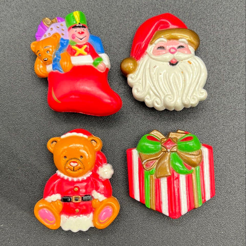 Vintage Christmas Holiday Costume Jewelry Lot of 21 Brooches Pins Earrings