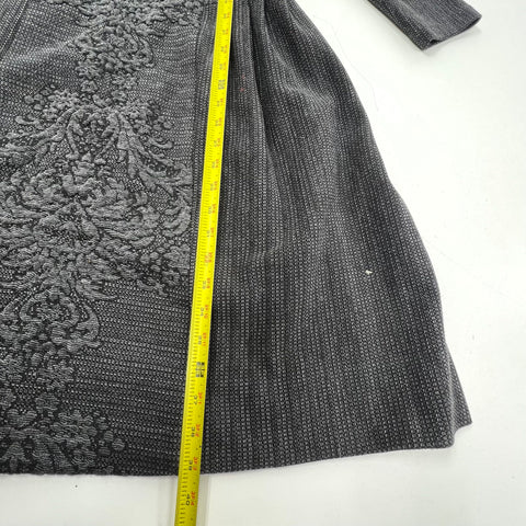 Teri Jon Rickie Freeman Embroidered Tweed Fit & Flare A-Line Dress Sz 6