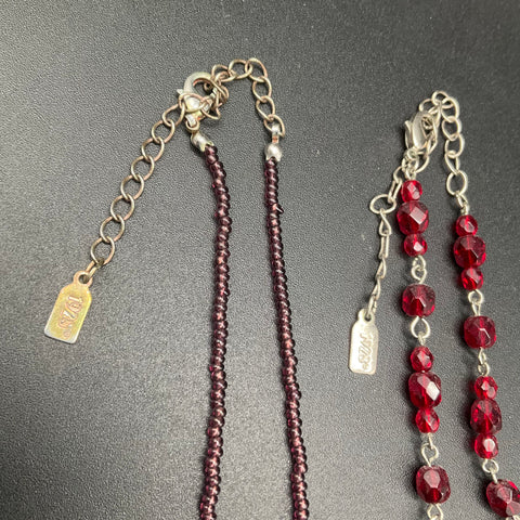 1928 Jewelry Lot 5 Vintage Style Gold Tone Faux Pearl Beaded Necklaces Earrings