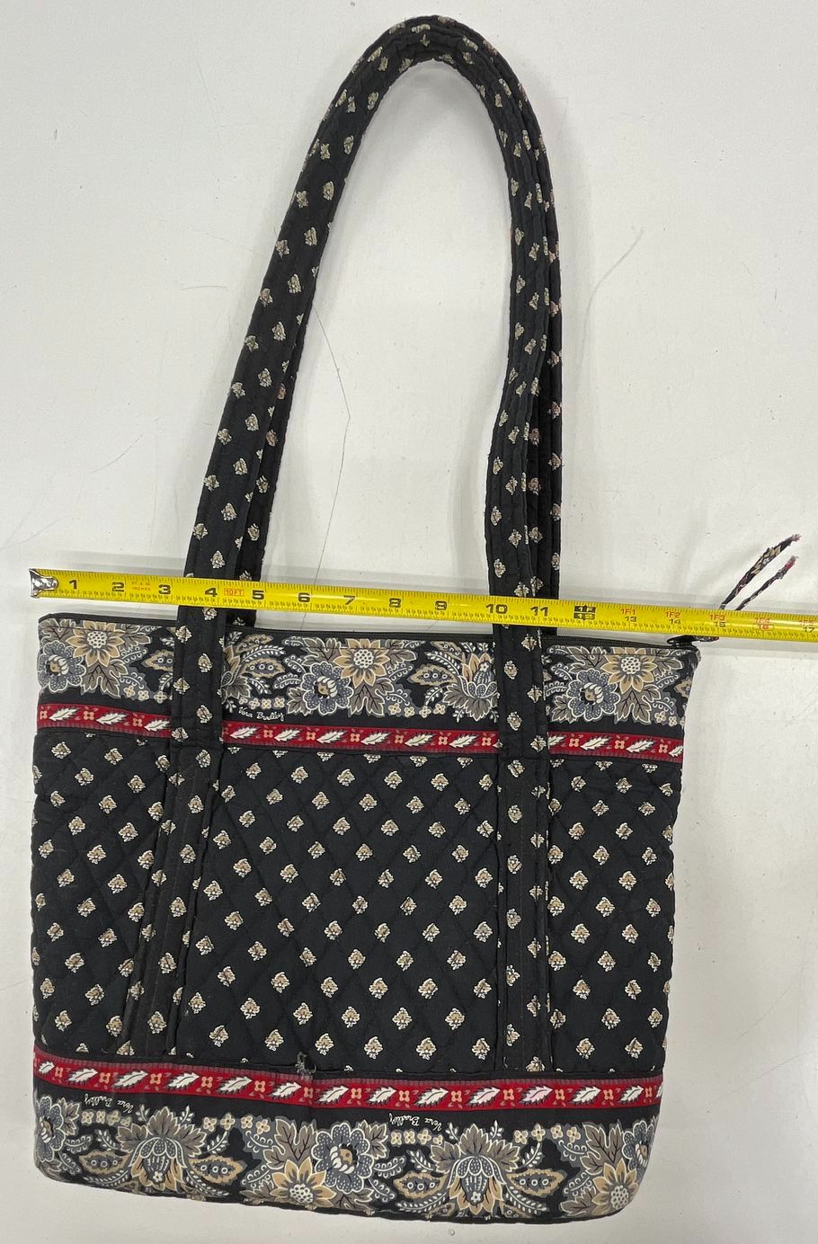 Vera Bradley Canterbury Quilted Tote Bag Cosmetic Case Pouch Lot of 4 Pieces