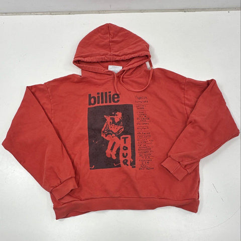 Billie Eilish Happier Than Ever Tour 2022 Organic Cotton Hoodie Sz L