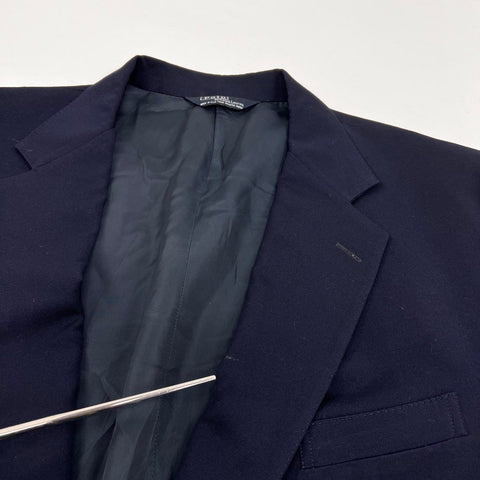 Vintage 80s Polo Ralph Lauren Men's Navy Wool Blazer Sport Coat Sz 40R