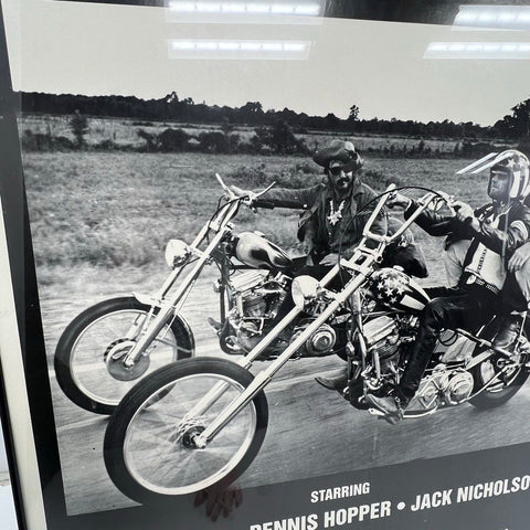 Vintage Easy Rider Movie Poster Print Framed 26x38 Fonda Hopper Nicholson 1969
