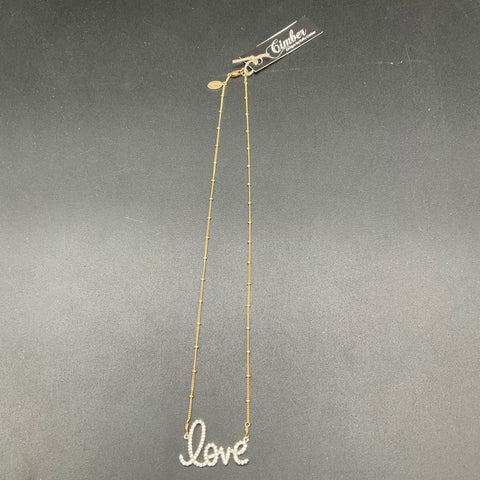 Cimber by Kelly Cimber 14/20 Gold Filled Love Necklace Satellite Chain NWT