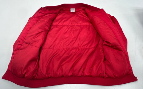 Marvel Mens The Amazing Spider-Man Red Full Zip Bomber Jacket Graphic Patch Sz S