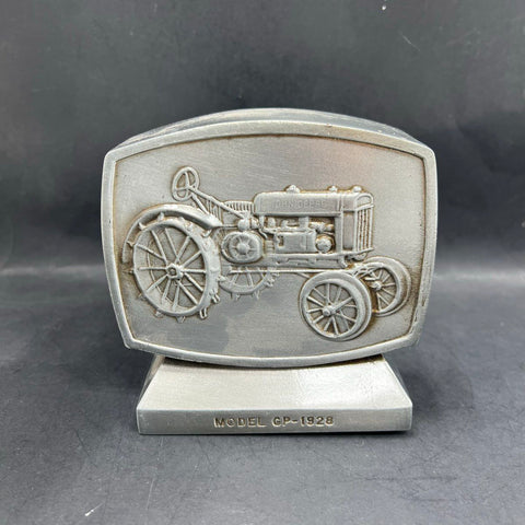 Vintage John Deere Tractor Bank Model GP-1928 Banthrico Metal Credit Union USA